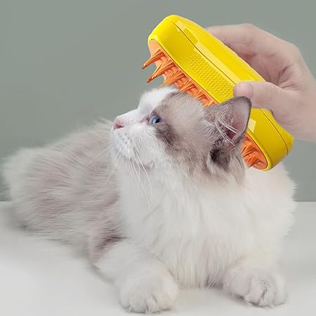 Escova Elétrica com Spray para Animais de Estimação